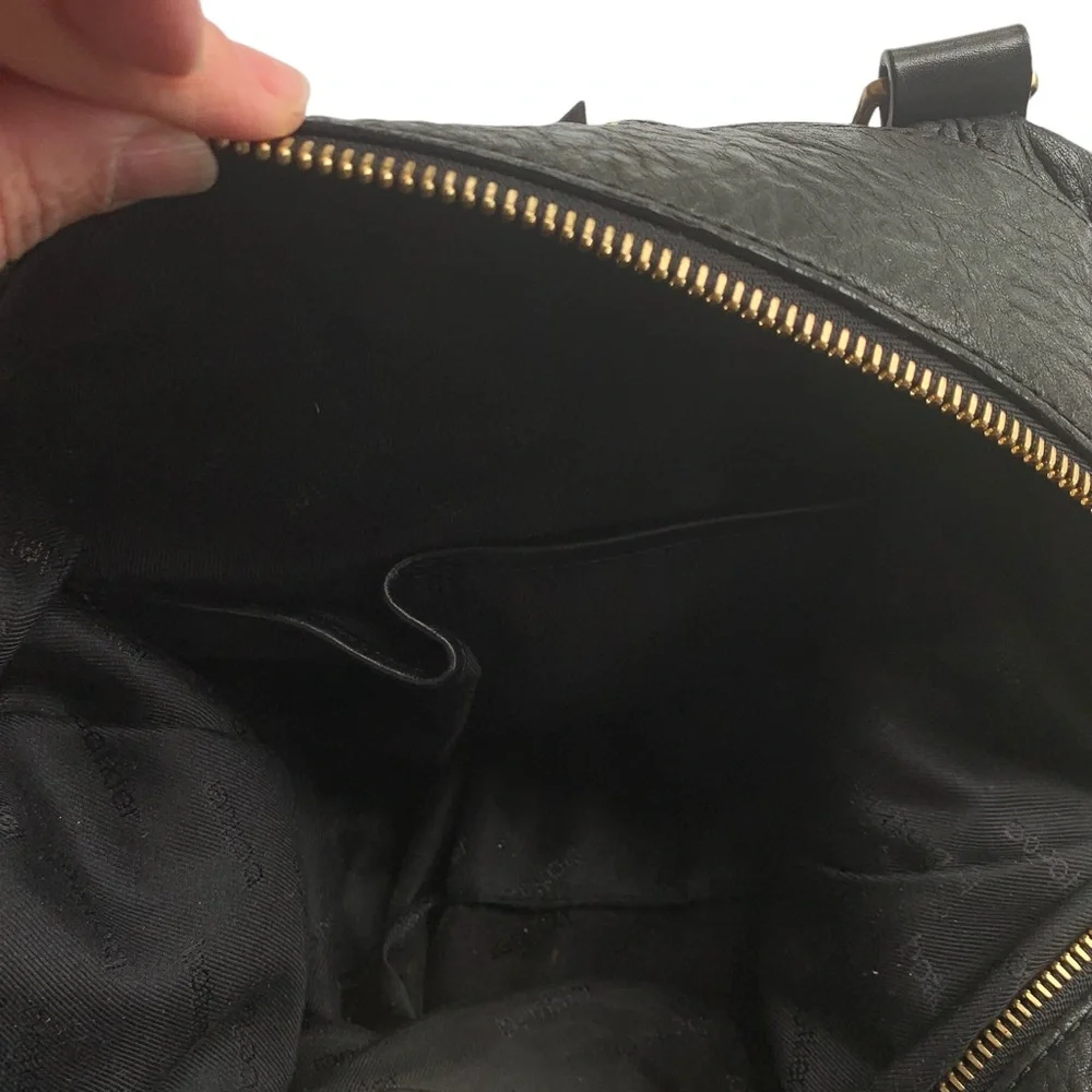 Botkier Black Leather Sasha Duffel Handbag